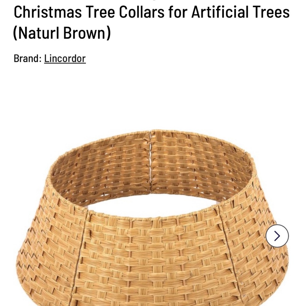 Natural Brown Christmas Tree Collar